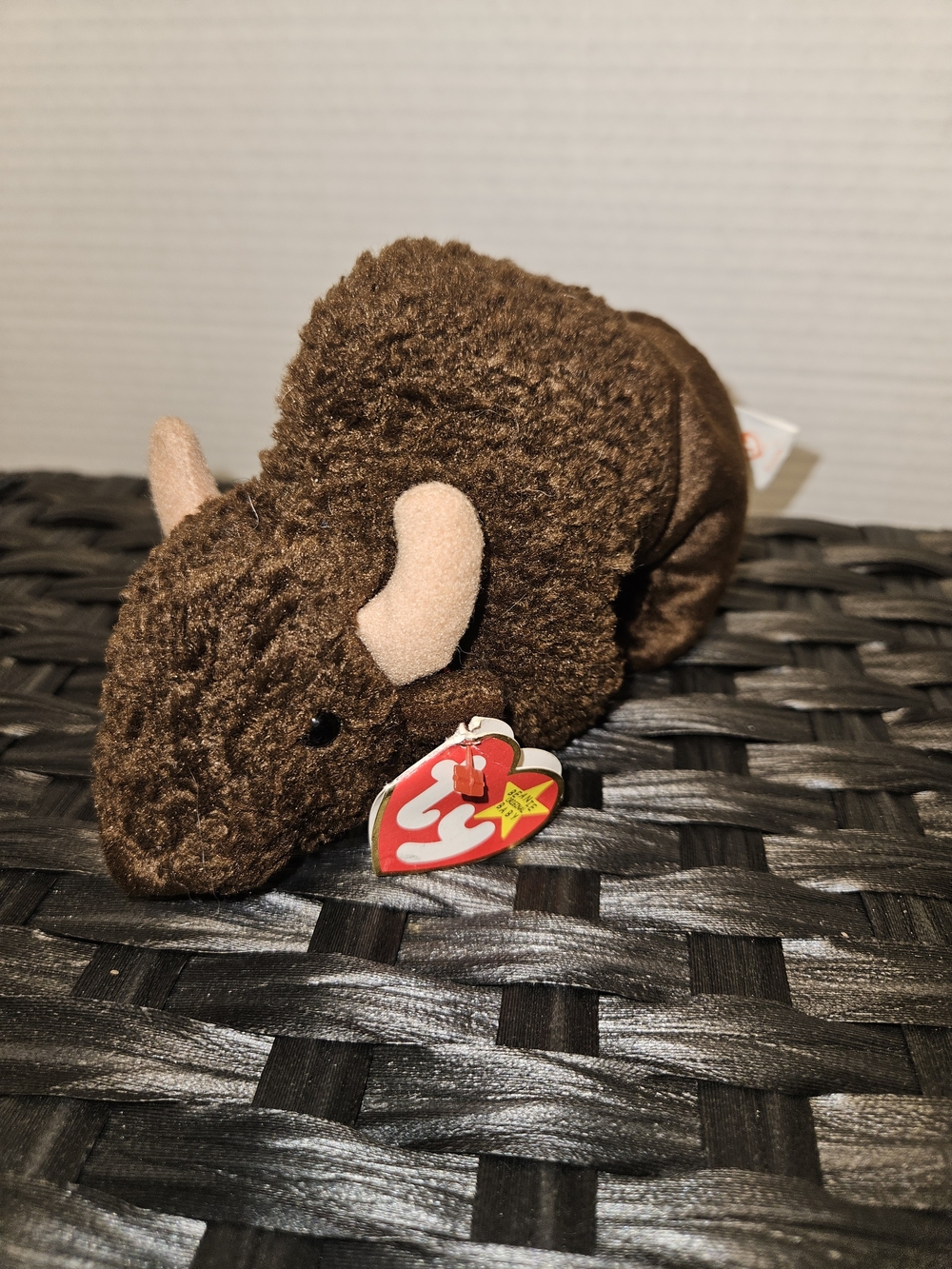 Ty Brown Beanie Baby 'Roam' Plush with Heart Tag